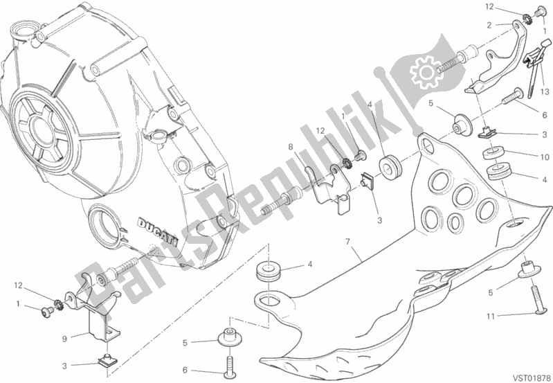 Wszystkie części do Stra? Nik, Silnik Ducati Scrambler Desert Sled 803 2019